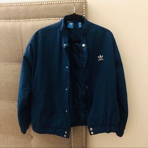 adidas blue bomber jacket